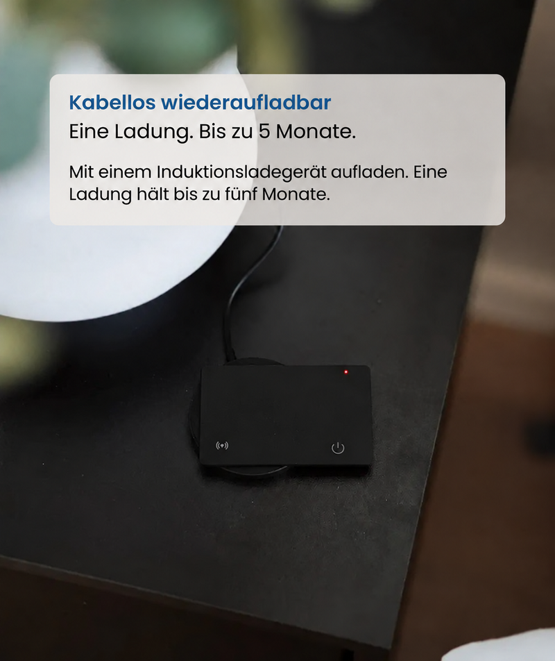 Kabelloses Laden der Tracker-Karte